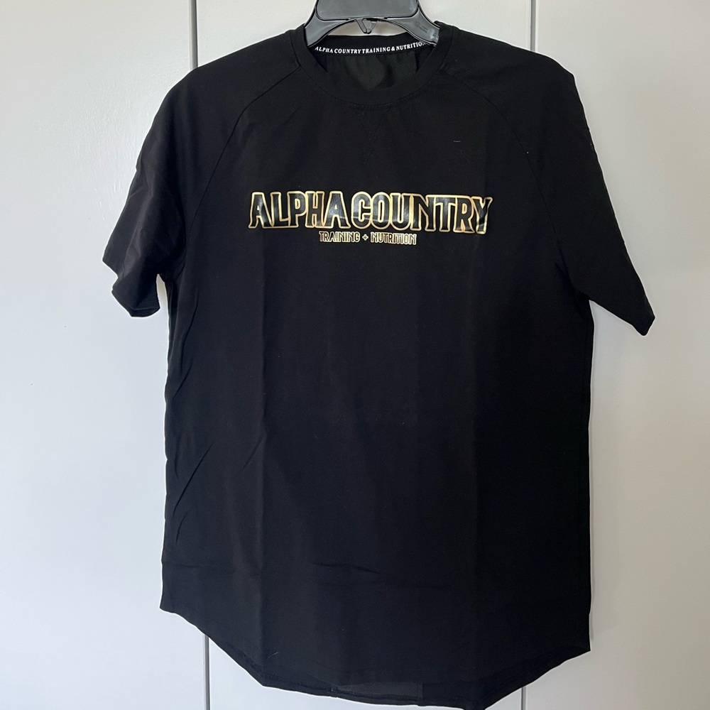 Black Men's Shirt Alpha Country